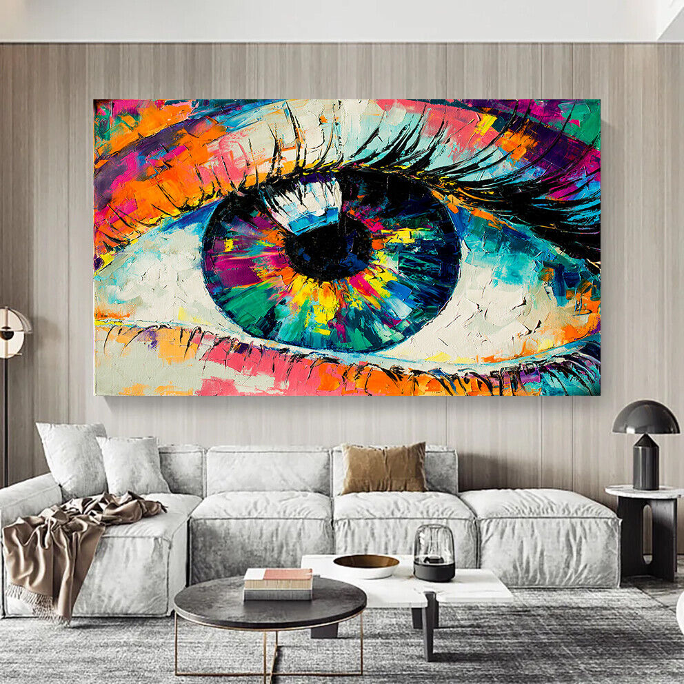 Leinwand Bilder Abstrakt Auge Kunst Wandbilder -Hochwertiger Kunstdruck B8398