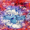 Leinwand Bilder Schlumpf Always Love Pop Art Wandbilder -Hochwertiger Kunstdruck B8472