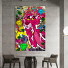 Leinwand Bilder Panther Denker Pop Art Wandbilder -Hochwertiger Kunstdruck B8492