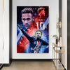 Leinwand Bilder Neymar  Fußball Pop Art Wandbilder -Hochwertiger Kunstdruck B8386