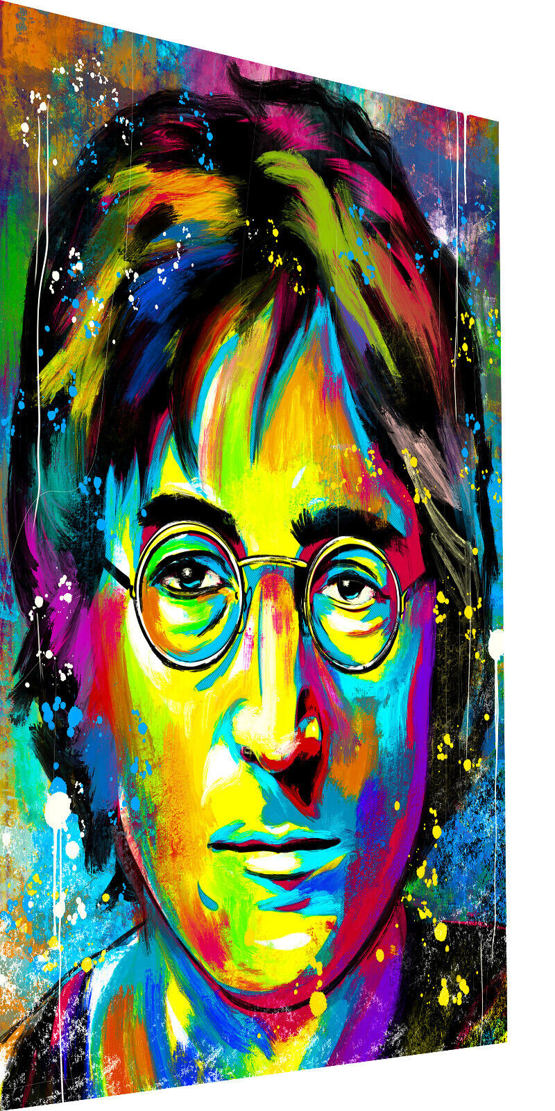 Leinwand Bilder John Lennon Beatles Abstrakt Wandbilder -Hochwertiger Kunstdruck B8448