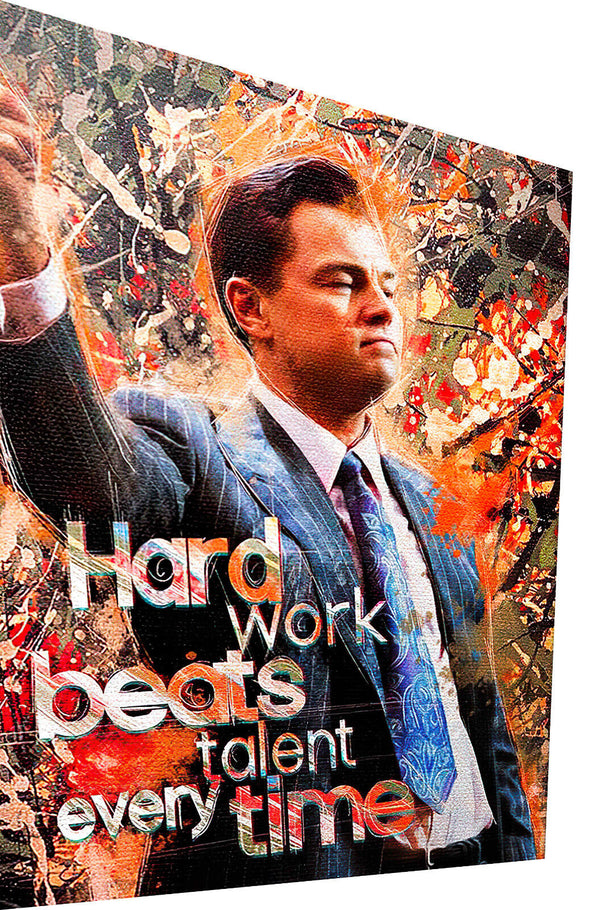 Leinwand Bilder Wolf of Wall Street Pop Art Wandbilder -Hochwertiger Kunstdruck B8375