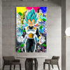 Leinwand Bilder Dragon Ball Vegeta Pop Art Wandbilder -Hochwertiger Kunstdruck B8496