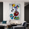 Leinwand Bilder Micky Maus Figuren Pop Art Wandbilder-Hochwertiger Kunstdruck B8336