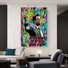 Leinwand Bilder Wolf of Wall Street Pop Art Wandbilder -Hochwertiger Kunstdruck B8497