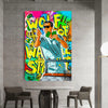 Leinwand Bilder Wolf Wall Street Auto Pop Art Wandbilder-Hochwertiger Kunstdruck B8498