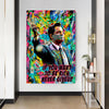 Leinwand Bilder Wolf of Wall Street Pop Art Wandbilder -Hochwertiger Kunstdruck B8497