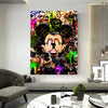 Leinwand Bilder Micky Maus Finger Pop Art Wandbilder-Hochwertiger Kunstdruck B8337