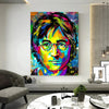 Leinwand Bilder John Lennon Beatles Abstrakt Wandbilder -Hochwertiger Kunstdruck B8448