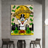 Leinwand Bilder Dagobert Duck World Pop Art Wandbilder-Hochwertiger Kunstdruck B8319