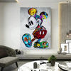 Leinwand Bilder Micky Maus Figuren Pop Art Wandbilder-Hochwertiger Kunstdruck B8336