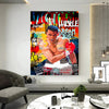 Leinwand Bilder Mike Tyson Boxer  PopArt Wandbilder -Hochwertiger Kunstdruck B8451