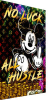 Leinwand Bilder Micky Maus All Hustle Pop Art Wandbilder-HochwertigerKunstdruck B8440