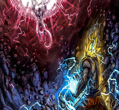 Leinwand Bilder Wandbilder Dragon Ball DBZ Anime  - Hochwertiger Kunstdruck A3160