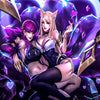 Leinwand Bilder Wandbilder LOL KDA Ahri Eve Games - Hochwertiger Kunstdruck A3177