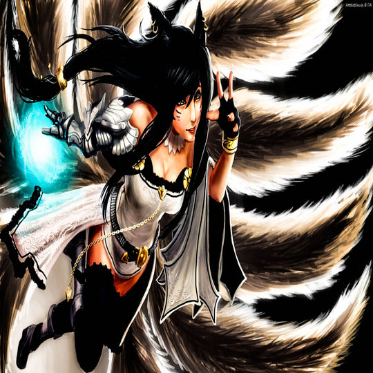 Leinwand Bilder Wandbilder LoL Ahri Games Legends - Hochwertiger Kunstdruck A3185