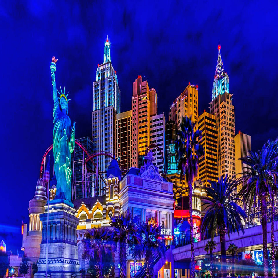 Leinwand Bilder Wandbilder Las Vegas Städte USA  Reise - Hochwertiger Kunstdruck A3253