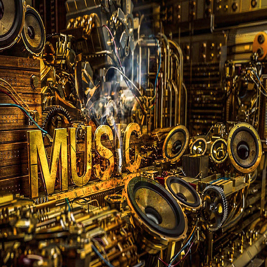 Leinwand Bilder Wandbilder Musik Instrumente Töne - Hochwertiger Kunstdruck A3354