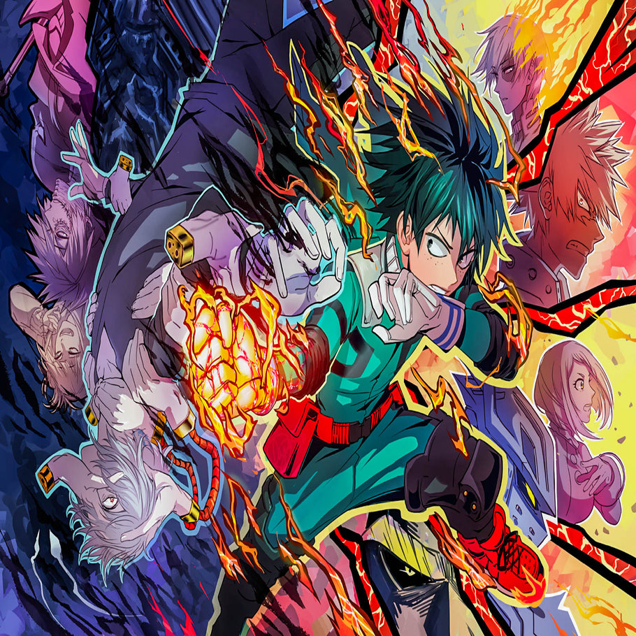 Leinwand My Hero Academia MHA Anime Bilder Wandbilder - Hochwertiger Kunstdruck A3779