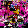 Pop Art Micky Maus Luxus Leinwand Bilder Wandbilder - Hochwertiger Kunstdruck B8019