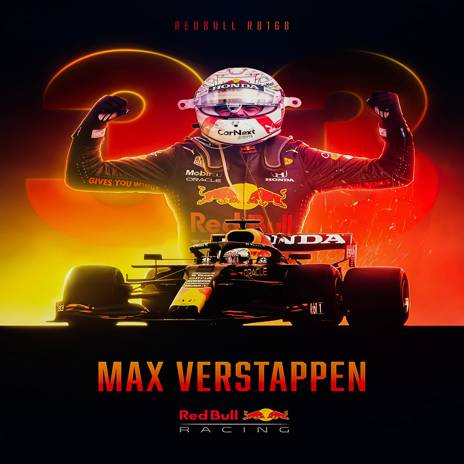 Leinwand F1 Formel1 Max Verstappen Bilder Wandbilder - Hochwertiger Kunstdruck B8158