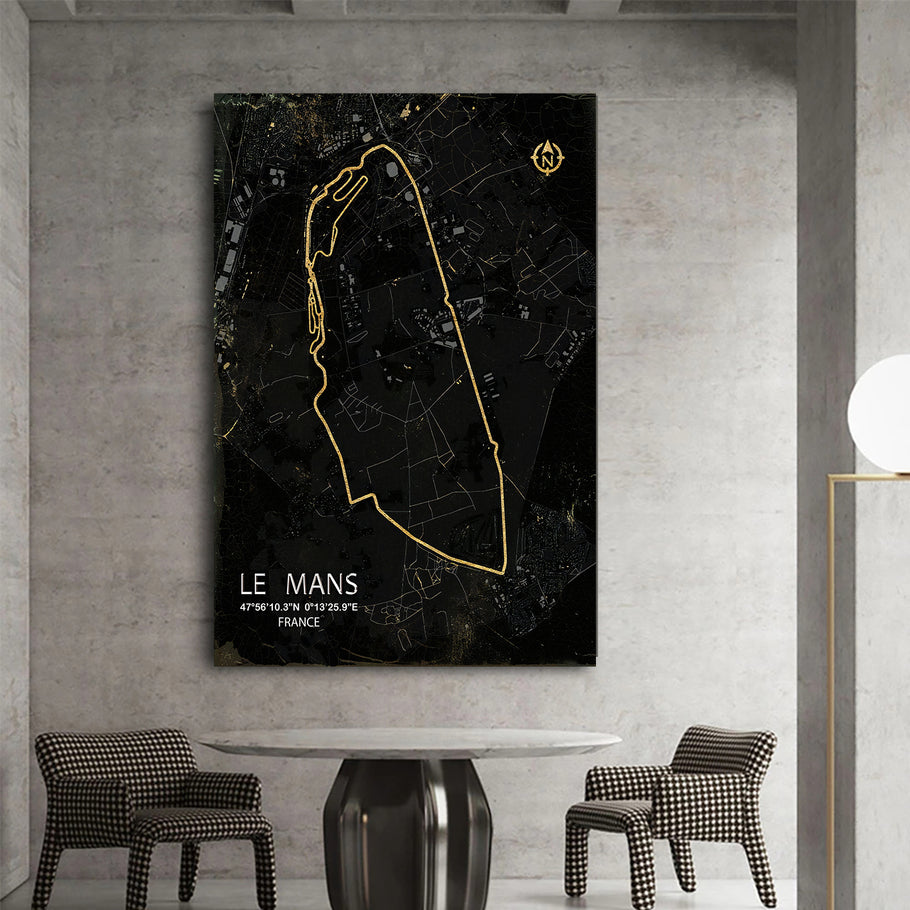 Leinwand Bilder Formel1 Rennstrecke Le Mans Wandbilder-Hochwertiger Kunstdruck B8226