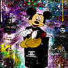 Leinwand Bilder Micky Maus Spraydose Pop Art Wandbilder-Hochwertiger Kunstdruck B8332