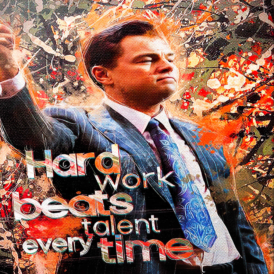 Leinwand Bilder Wolf of Wall Street Pop Art Wandbilder -Hochwertiger Kunstdruck B8375