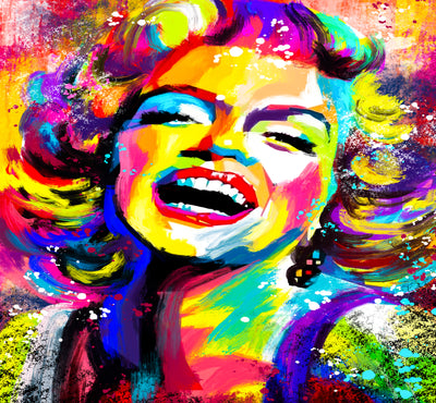 Leinwand Bilder Marilyn Monroe Abstrakt Wandbilder -Hochwertiger Kunstdruck B8450