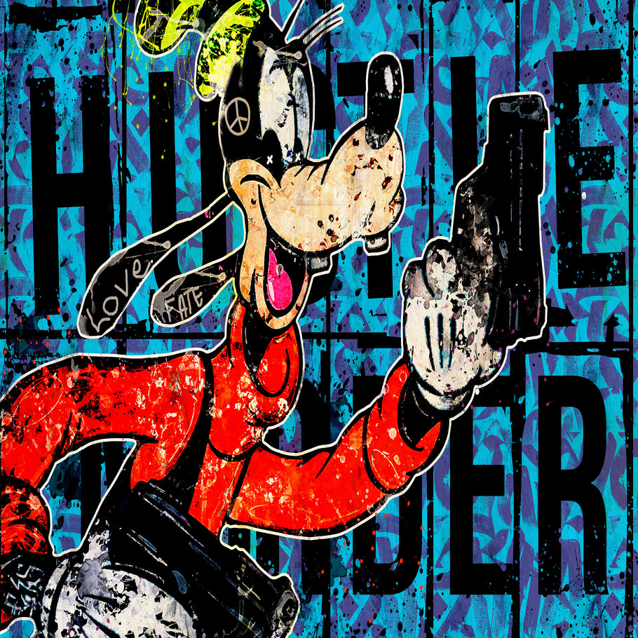 Leinwand Bilder Goofy Comic Pop Art Wandbilder -Hochwertiger Kunstdruck B8471