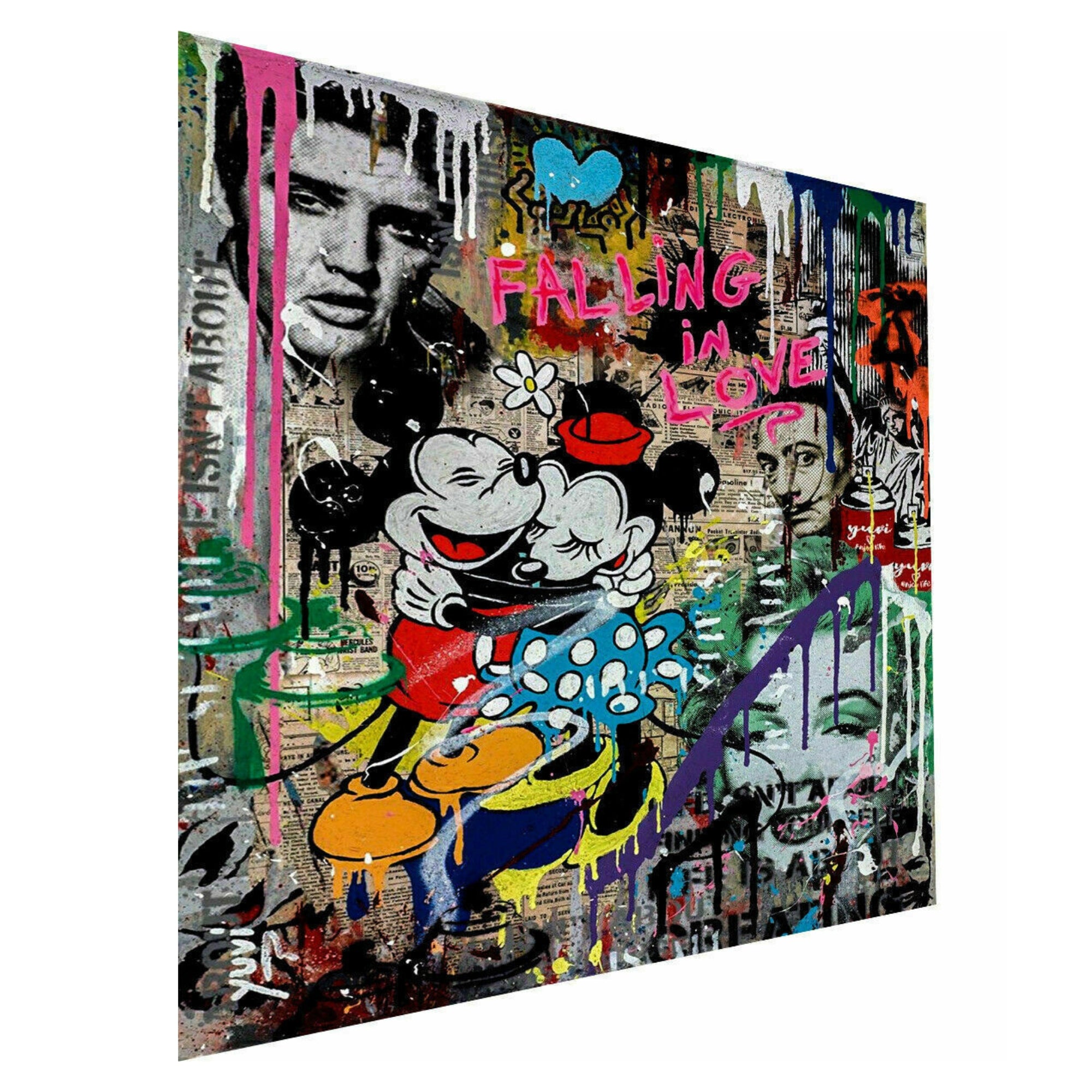 Leinwand Pop Art Micky Maus Bilder Wandbilder - Hochwertiger Kunstdruck B8306