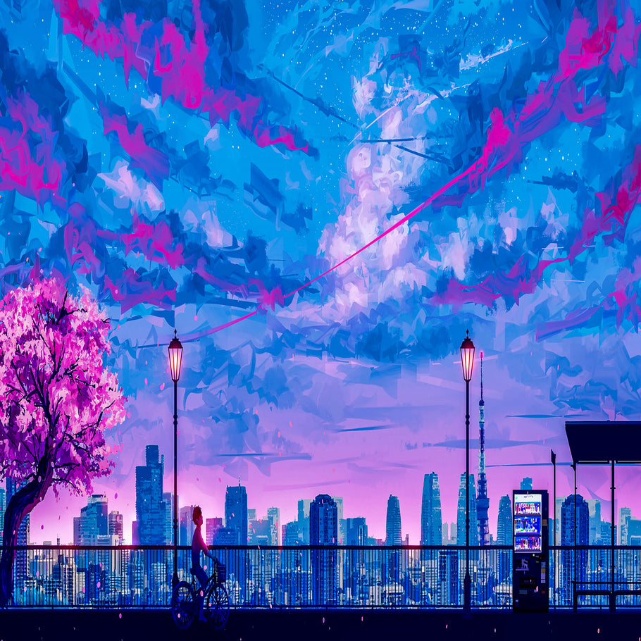 Leinwand Natur Himmel Digital Art Bilder Wandbilder - Hochwertiger Kunstdruck P5100