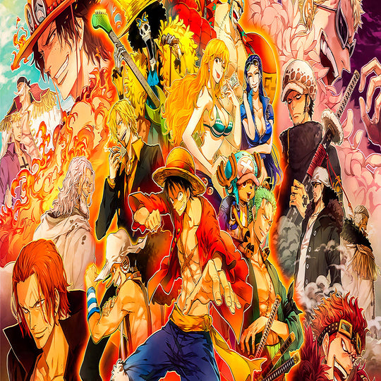 Leinwand Bilder Anime One Piece Manga Wandbilder - Hochwertiger Kunstdruck P5178