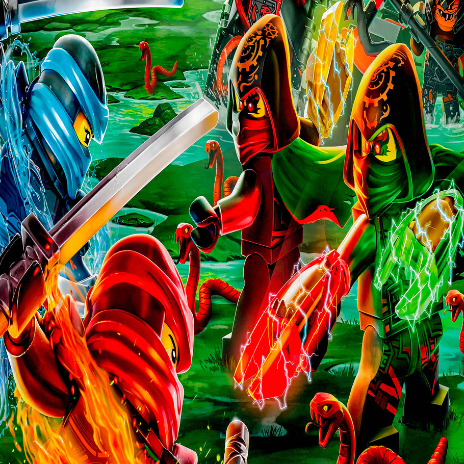 Leinwand Lego Ninjago Masters of Spinjitzu Wandbilder-Hochwertiger Kunstdruck P5189