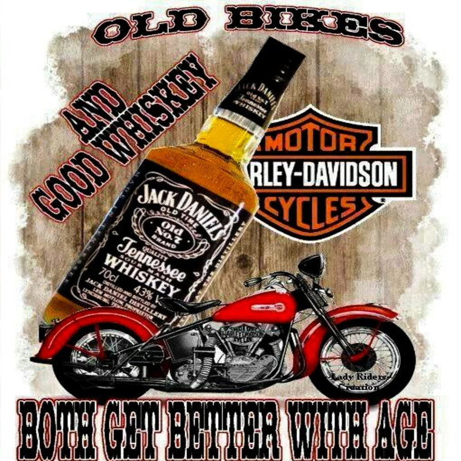 Leinwand Digital Art Bikers Jack Daniel's Wandbilder Hochwertiger Kunstdruck P5312