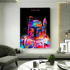 Hunter Star Wars Abstrakt Leinwand Bilder Wandbilder - Hochwertiger Kunstdruck B8116