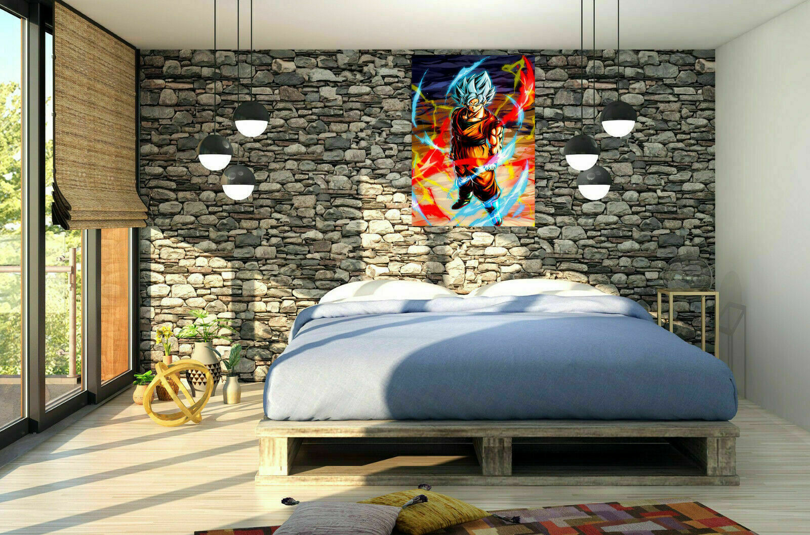 Dragon Ball Son-Goku Dragon Ball Leinwand Wandbilder-Hochwertiger Kunstdruck P5346