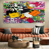 Pop Art Daisy Duck Lifestyle Leinwand Bilder Wandbilder -Hochwertiger Kunstdruck B8025