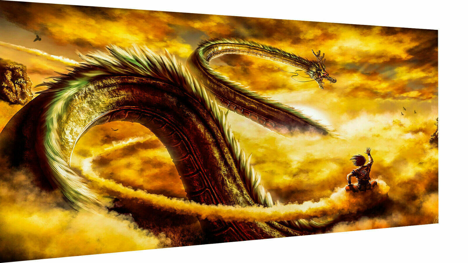 Leinwand Bilder Wandbilder Dragon Ball DBZ Son Goku - Hochwertiger Kunstdruck A3190
