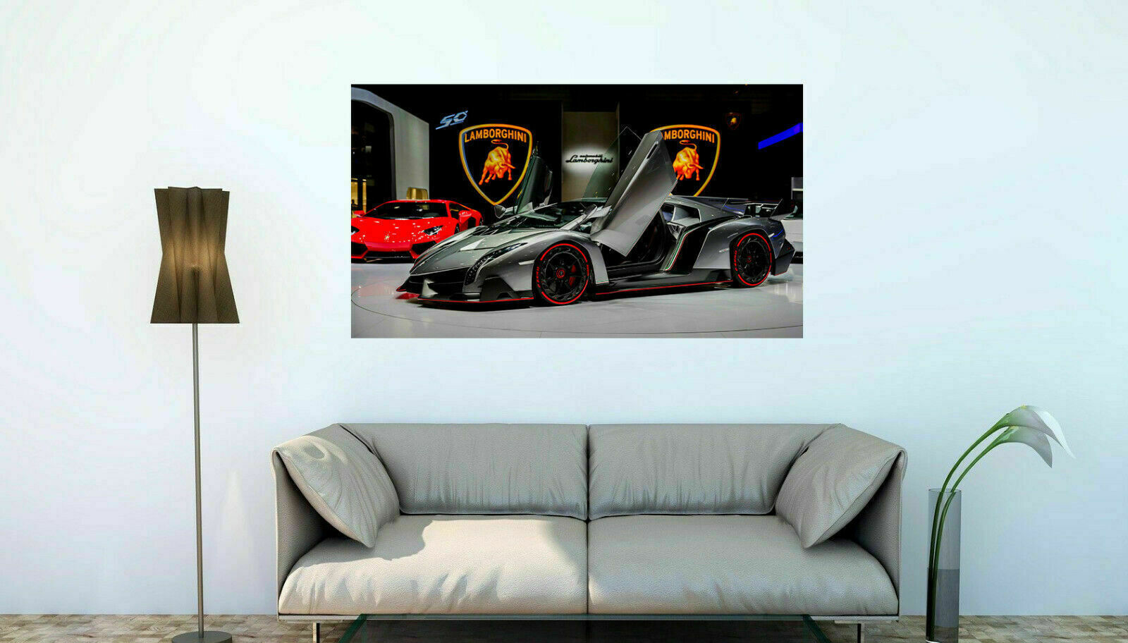 Sportwagen Autos Lamborghini Leinwandbilder Wandbilder - Hochwertiger Kunstdruck A3713