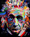 Leinwand Pop Art Albert Einstein Bilder Wandbilder - Hochwertiger Kunstdruck B8305