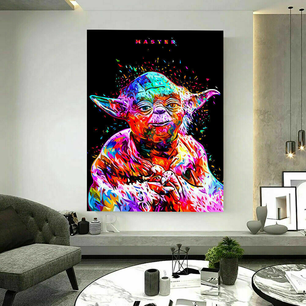 Master Star Wars Abstrakt Leinwand Bilder Wandbilder - Hochwertiger Kunstdruck B8115