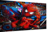 Leinwand Bilder Spider-  Man Held  Pop Art Wandbilder - Hochwertiger Kunstdruck B8209