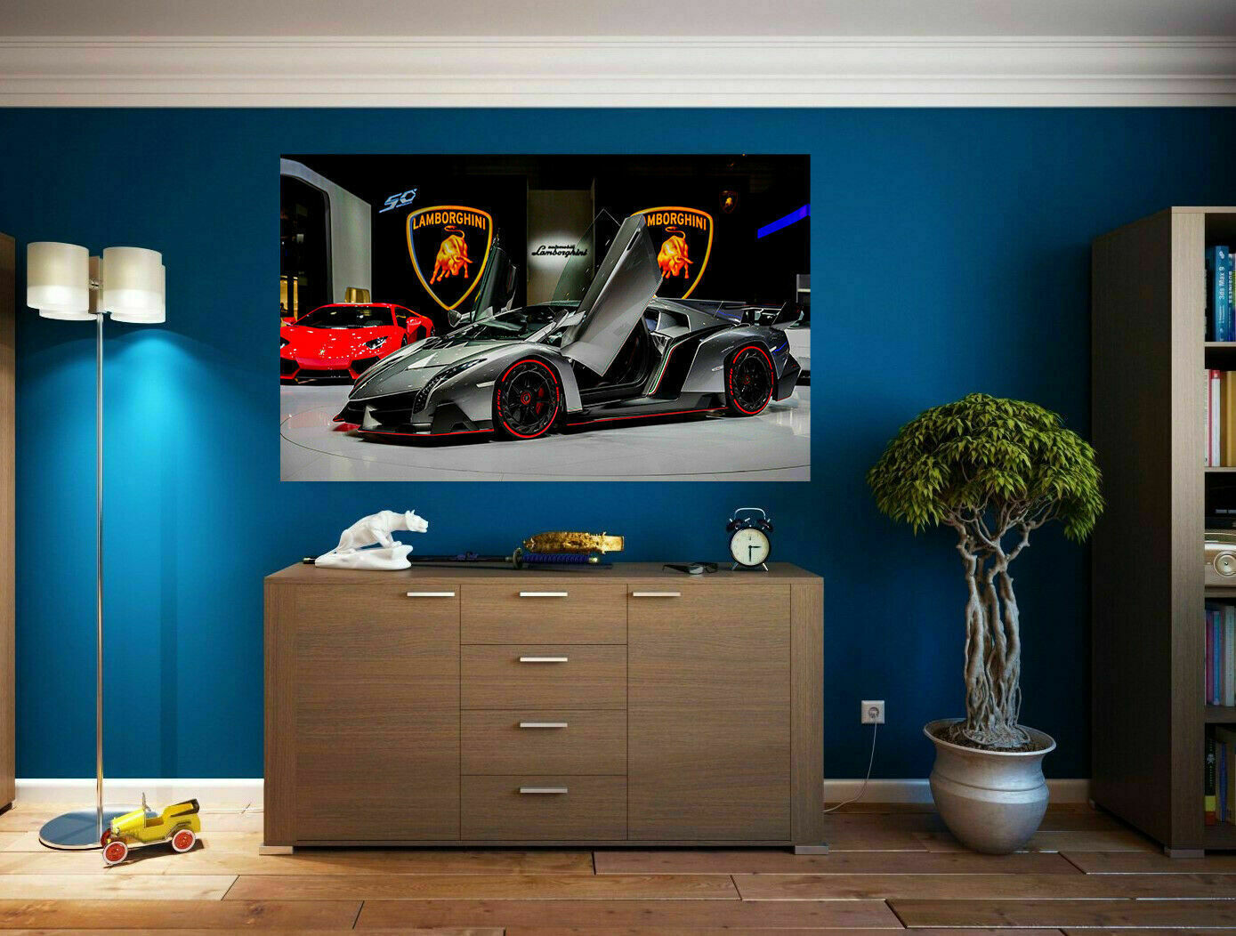 Sportwagen Autos Lamborghini Leinwandbilder Wandbilder - Hochwertiger Kunstdruck A3713