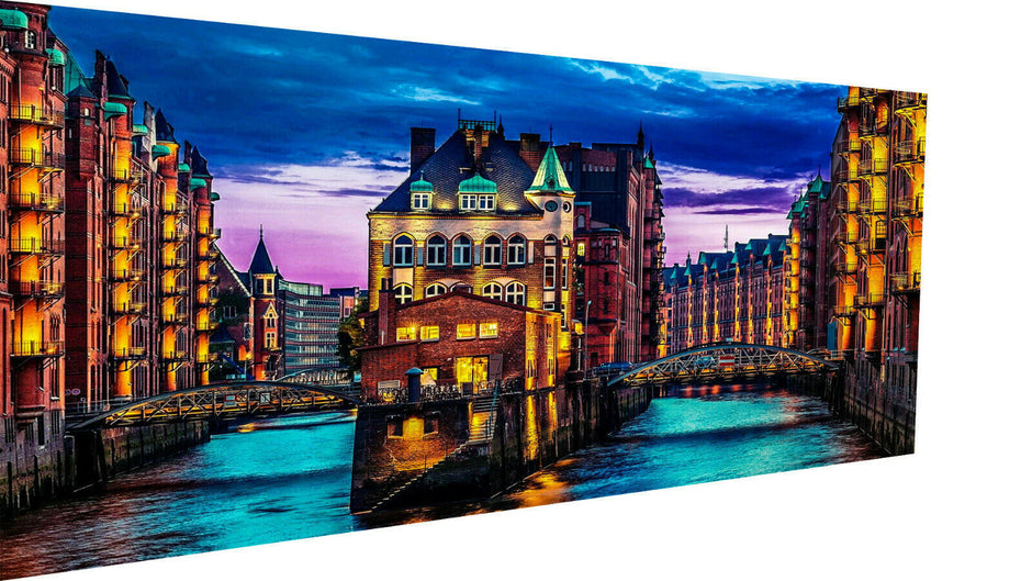 Leinwand Skyline Städte Venedig Bilder Wandbilder - Hochwertiger Kunstdruck P5098