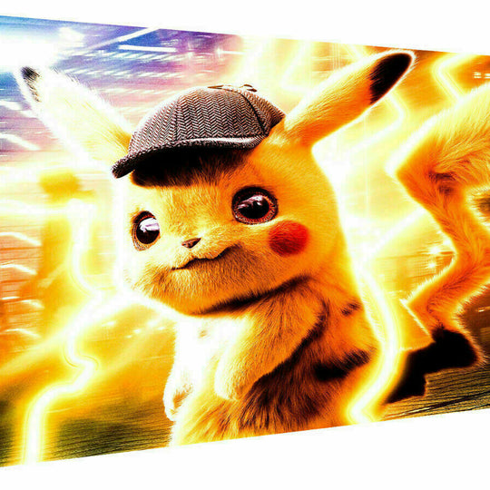 Leinwand Animies Pokemon Pikachu Bilder Wandbilder - Hochwertiger Kunstdruck P5054