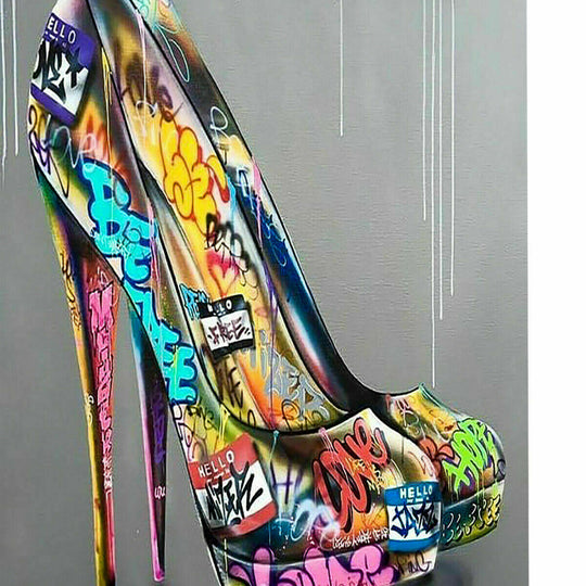 Leinwand Bilder High Hells Pop Art Fashion Wandbilder - Hochwertiger Kunstdruck A3831