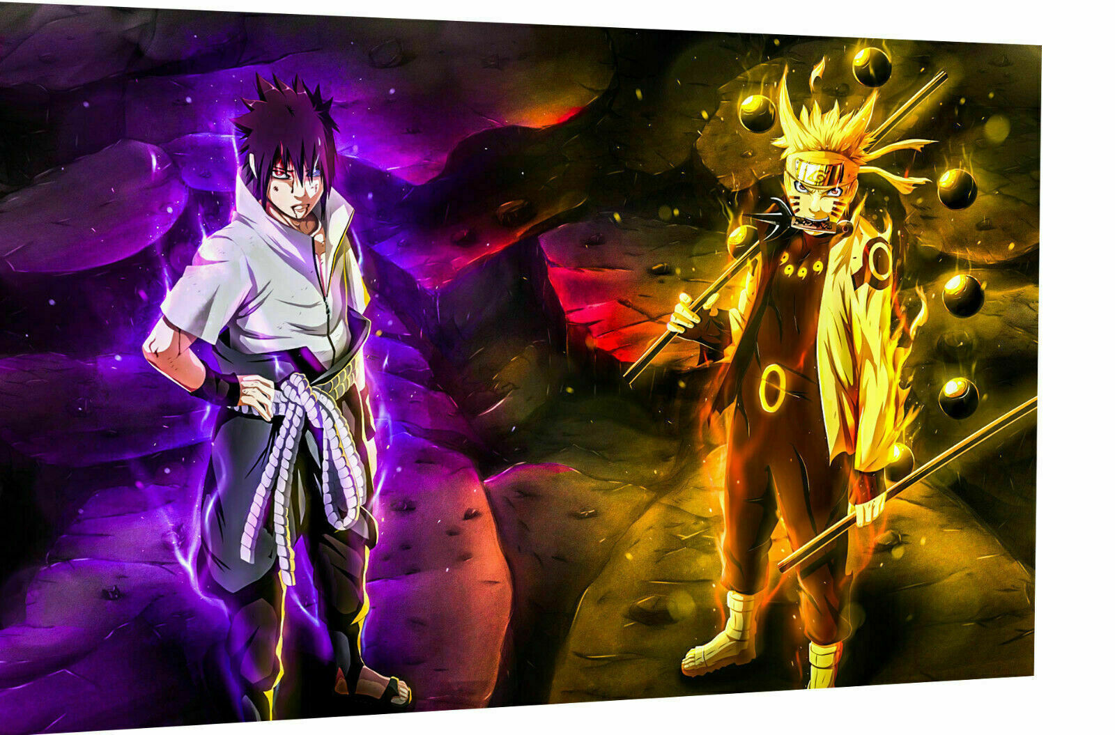Leinwand Naruto Sasuke Anime Bilder Wandbilder - Hochwertiger Kunstdruck A3364