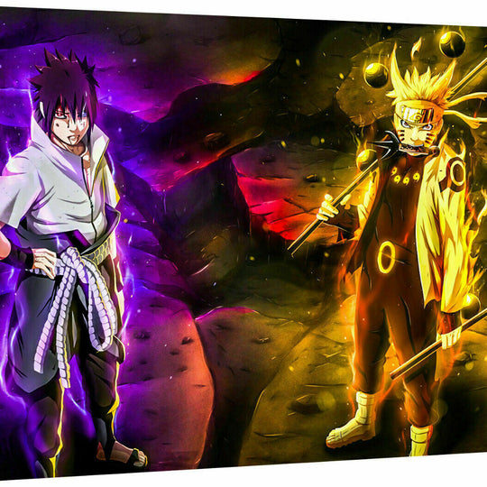 Leinwand Naruto Sasuke Anime Bilder Wandbilder - Hochwertiger Kunstdruck A3364