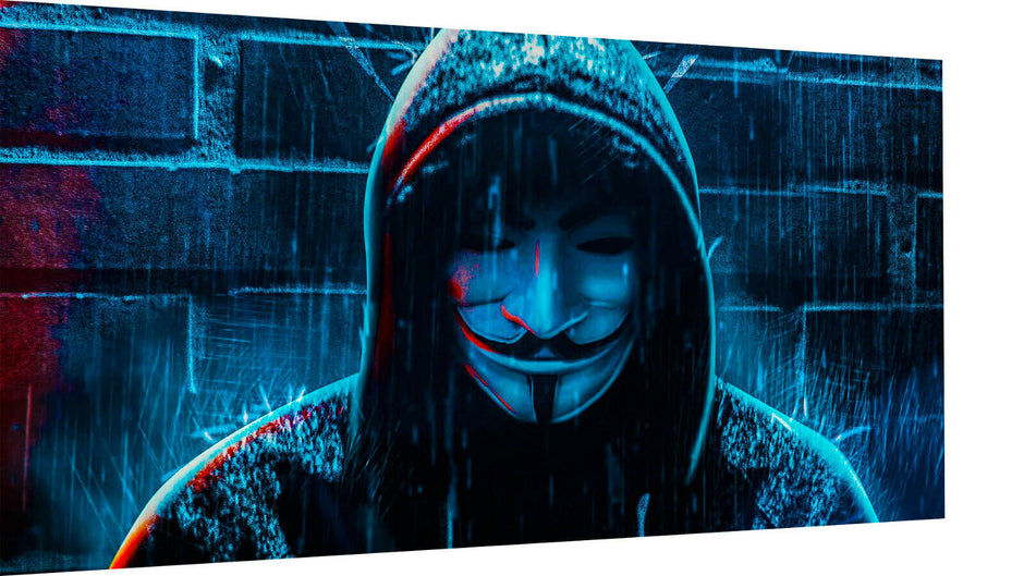 Leinwand Bilder Wandbilder Anonym Anyonmous Web - Hochwertiger Kunstdruck A3204
